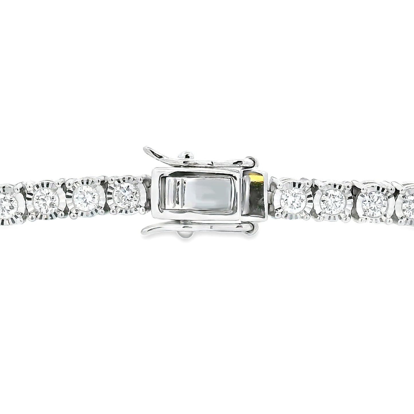 Pulsera de Tenis de Diamantes Crecidos en Laboratorio en Plata Esterlina