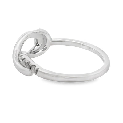 Elegant .21ct Diamond Ring in Sterling Silver