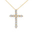 .56ct Diamond Cross Pendant in 14KT Yellow Gold