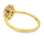 Genuine .63ct Sapphire Diamond Ring in 10KT Yellow Gold