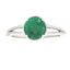 Anillo de Compromiso de Esmeralda Genuina de 1.28ct en Oro Blanco de 14KT