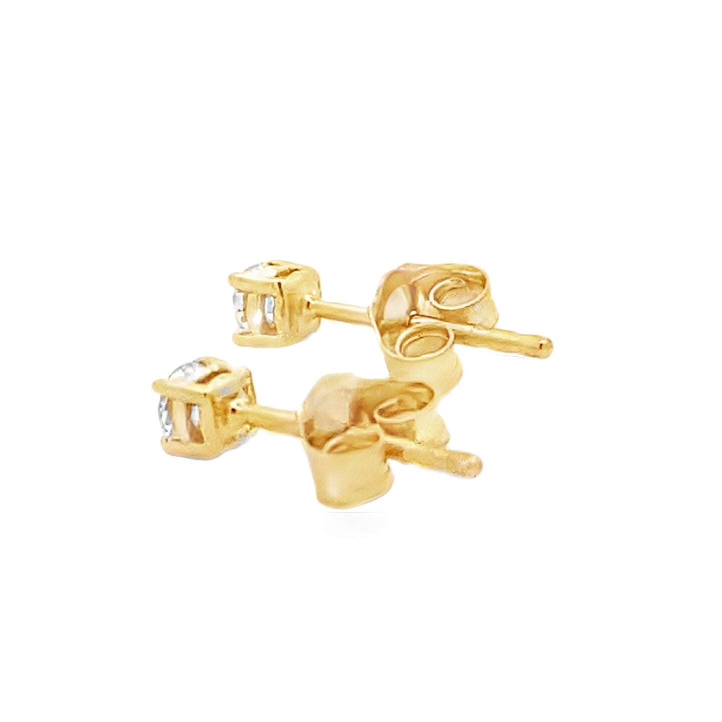 .25ct Lab Grown Diamond Stud Earrings in 14KT Yellow Gold