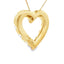 Lab Grown Diamond Heart Pendant in 10KT Yellow Gold