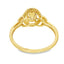Natural .58ct Citrine Diamond Ring in 14KT Yellow Gold