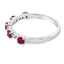 .70ct Ruby Diamond Wedding Band Ring in 10KT White Gold