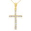 .45ct Diamond Cross Pendant in 14KT Yellow Gold
