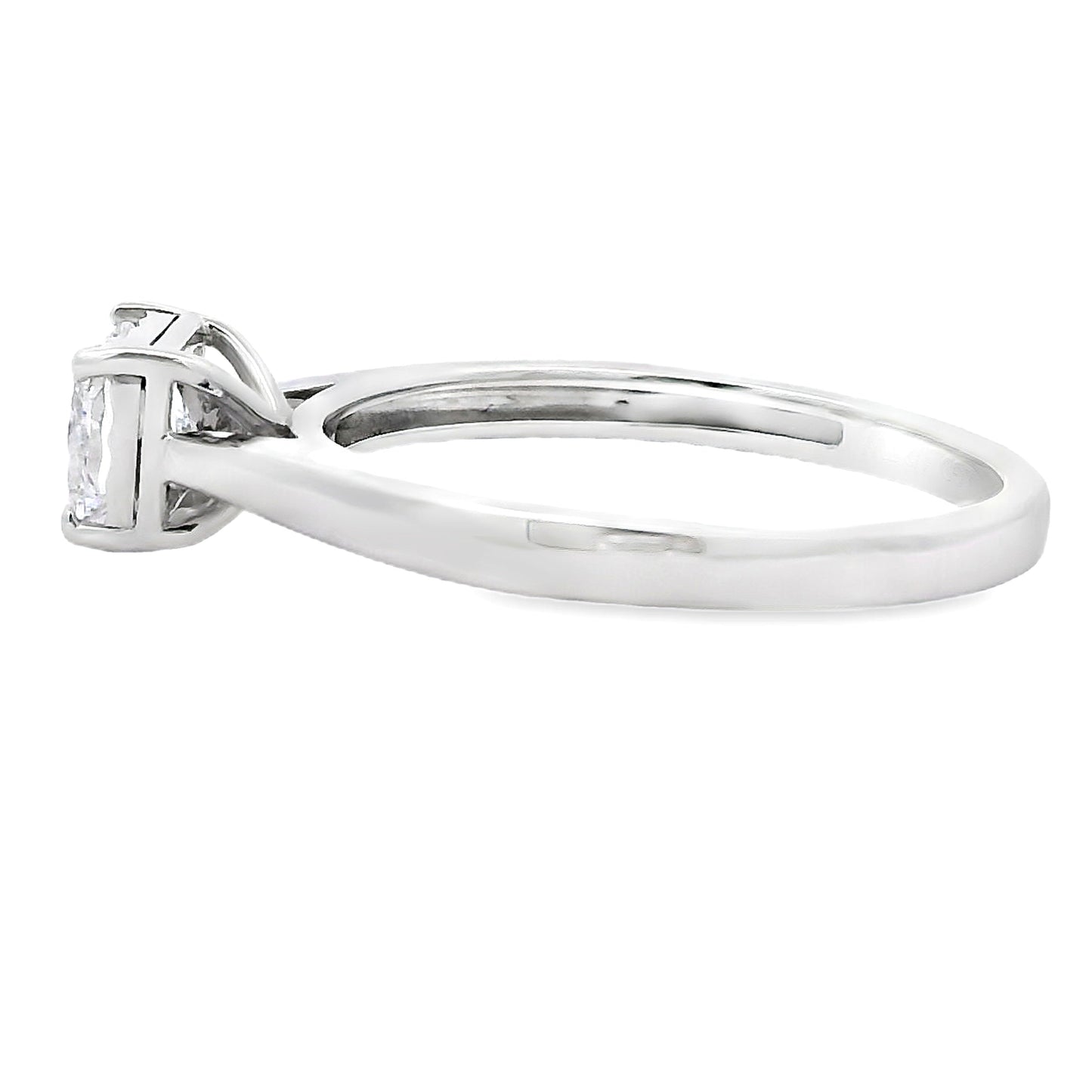Natural .50ct Lab Grown Diamond in 10KT White Gold