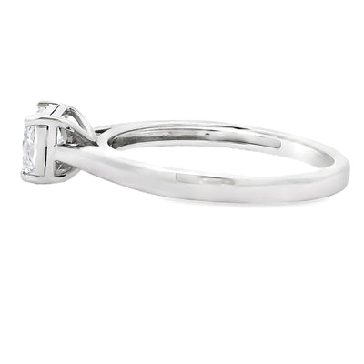 Diamant de laboratoire naturel de 0,50 ct en or blanc 10KT