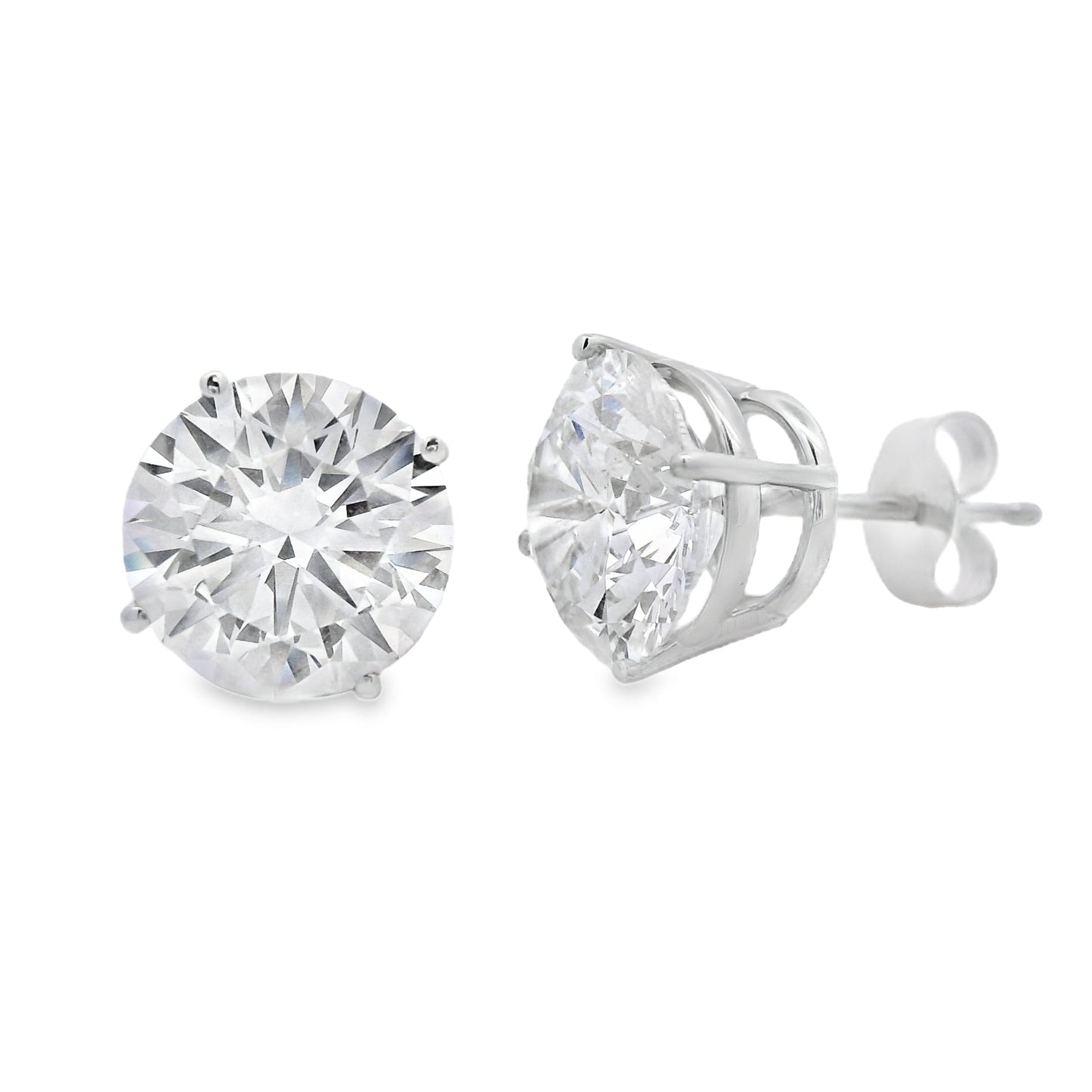 4.00ct Lab Grown Diamond Stud Earrings in 14KT White Gold