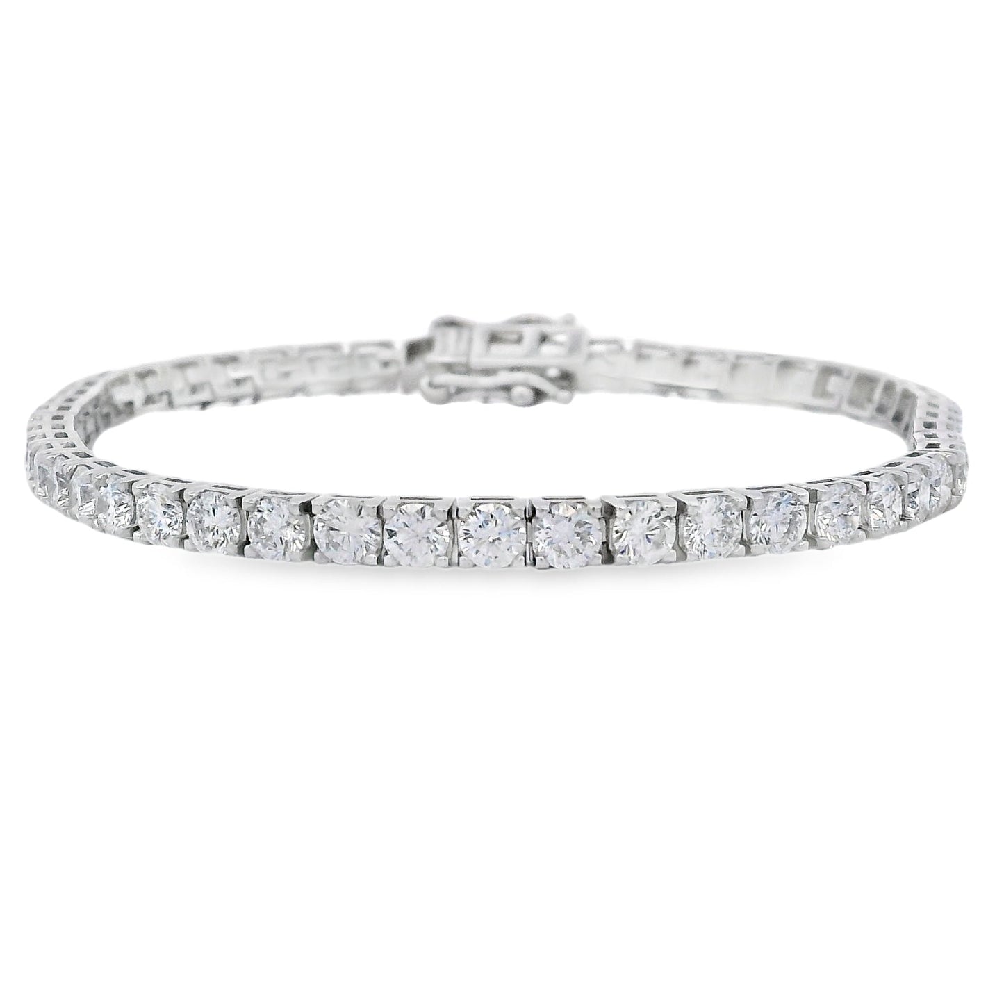 Lab Grown Diamond Tennis Bracelet in Sterling Silver