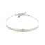 Brazalete de diamante genuino de 0.25ct en plata esterlina