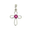 .22ct Ruby Cross Pendant in 10KT White Gold