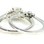 Bague de fiançailles antique de 0,90 ct en or blanc 14KT