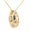 Sapphire Diamond Fashion Pendant in 10KT Yellow Gold