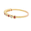 .13ct Bague Empilable en Rubis et Diamants en Or Jaune 14KT