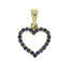 .37ct Sapphire Heart Pendant in 10KT Yellow Gold