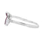 Bague en Rubis Naturel de 0,35 ct avec Diamants en Or Blanc 14KT