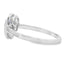 Bague en diamant quartz naturel de 0,46 ct en or blanc 10KT