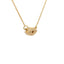 Sapphire Diamond Pendant in 14KT Yellow Gold