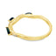 Conjunto de Anillos Apilables de Zafiro y Diamante en Oro Amarillo de 14KT
