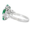 Anillo de Zirconita Esmeralda Natural de 2.98ct en Plata Esterlina