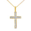 .07ct Diamond Cross Pendant in 10KT Yellow Gold
