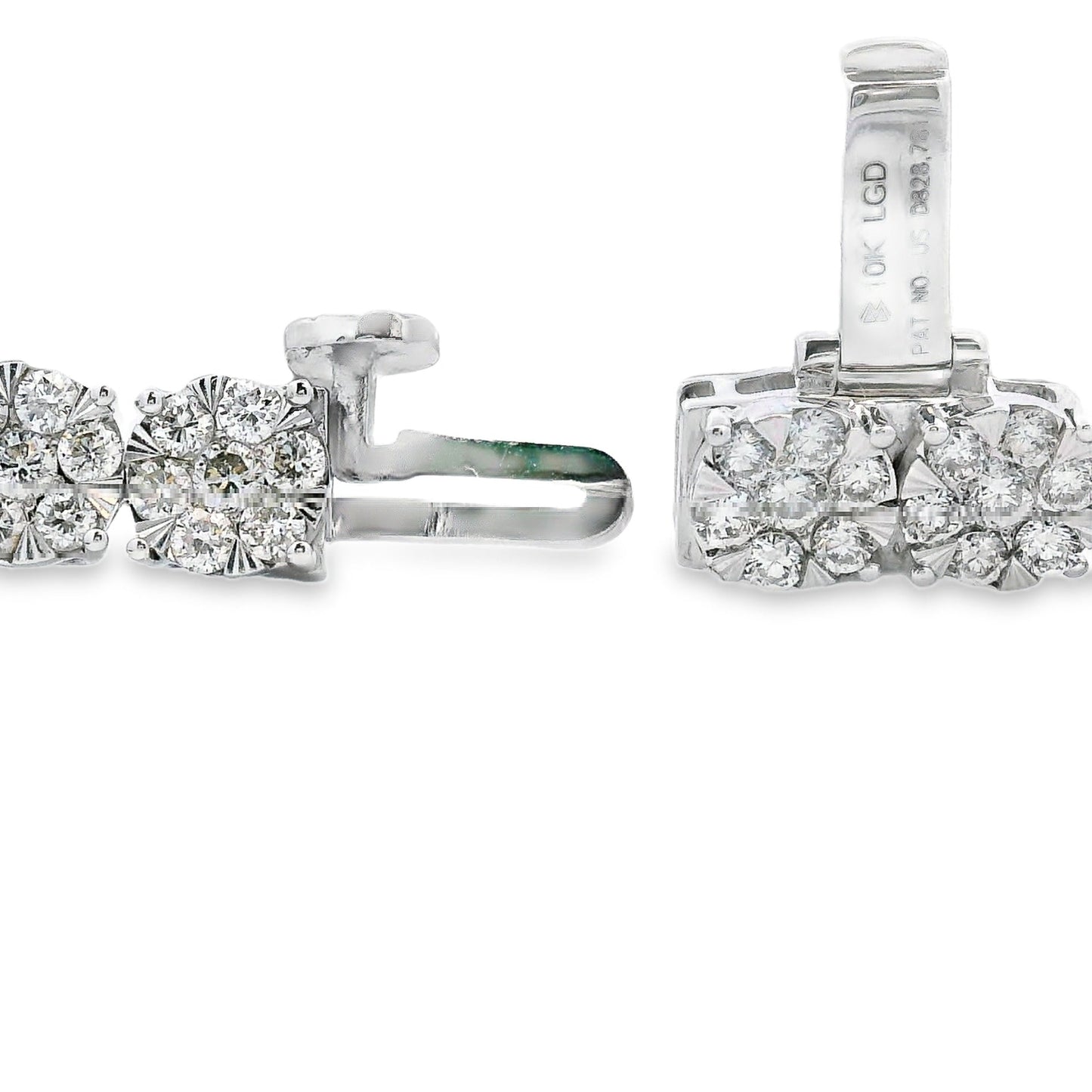 Lab Grown Diamond Tennis Bracelet in 10KT White Gold