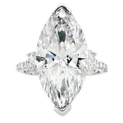 9.85ct Lab Grown Diamond Engagement Ring in 14KT White Gold