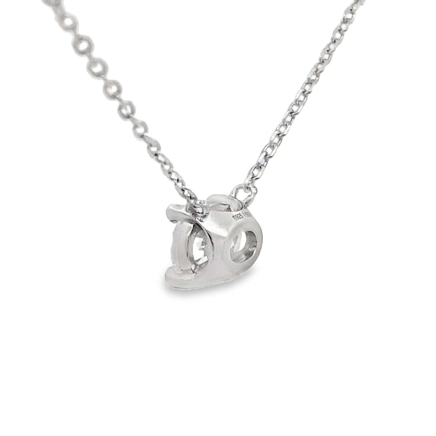1.00ct Lab Grown Diamond Pendant in Sterling Silver