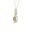 .57ct Pendentif Émeraude & Diamant en Or Jaune 14KT