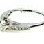 Bague de fiançailles en diamant naturel de 0,50 ct en or blanc 14KT