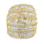 Bague en diamant naturel de 2,75 ct en or jaune 14KT