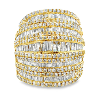 Natural 2.75ct Diamond Ring in 14KT Yellow Gold