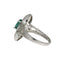 Anillo de Diamante de Esmeralda de 0.70ct en Oro Blanco de 10KT