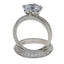 Anillo de Compromiso de Zirconia Cubica Natural en Plata Esterlina