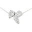 Pendentif en diamant cultivé en laboratoire en or blanc 14KT