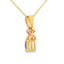 Tanzanite Diamond Fashion Pendant in 10KT Yellow Gold