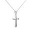 .11ct Diamond Cross Pendant in 14KT White Gold