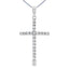 Colgante de Cruz de Diamante de 0.21ct en Oro Blanco de 14KT