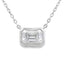 Pendentif Moissanite Naturel de 0,85 ct en Argent Sterling