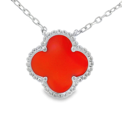 Natural Carnelian Fashion Pendant in Sterling Silver