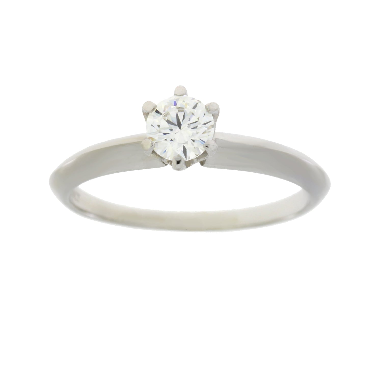Genuine Cubic Zirconium Sterling Silver Engagement Ring