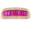 Genuine Ruby and Diamond Ring in 10KT Yellow Gold