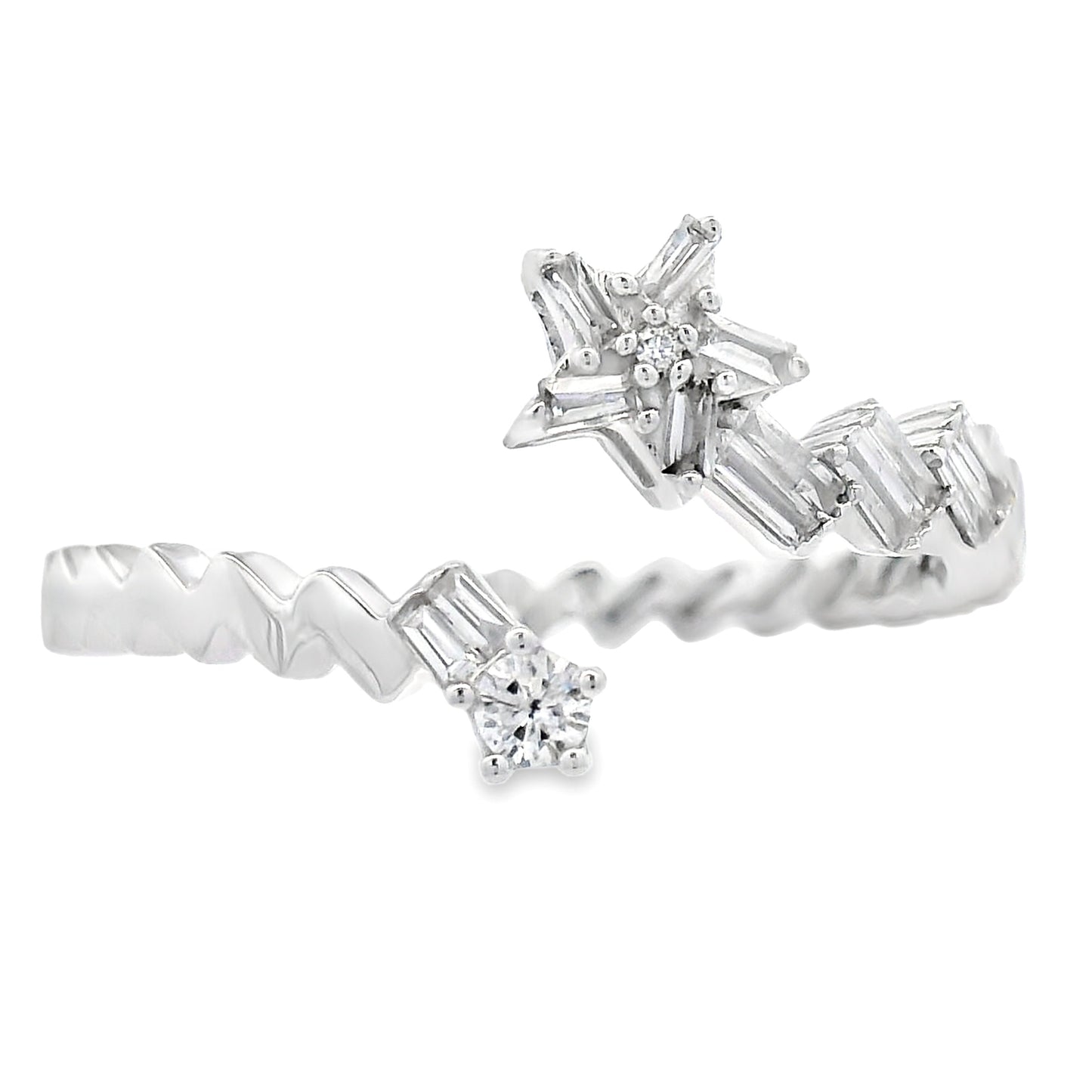 Natural .17ct Diamond Ring in 14KT White Gold