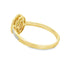 Natural .62ct Garnet and Diamond Ring in 10KT Yellow Gold