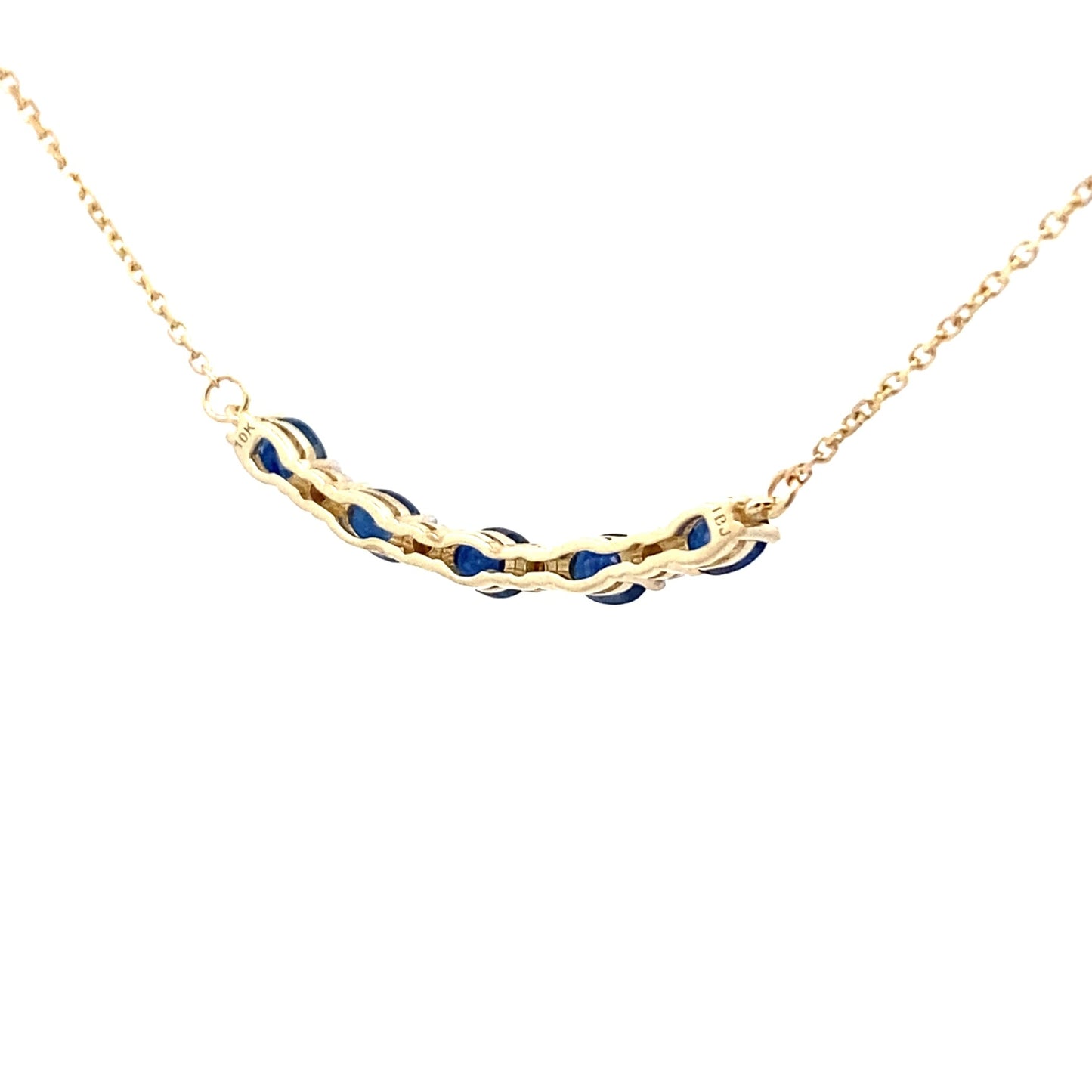 Pendentif de mode en diamant saphir en or jaune 10KT