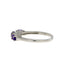 Genuine .70ct Amethyst Diamond Ring in Sterling Silver