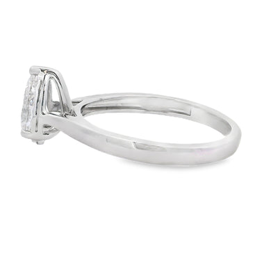 Diamante de Laboratorio de .75ct en Oro Blanco de 10KT