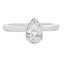Natural .50ct Lab Grown Diamond in 10KT White Gold