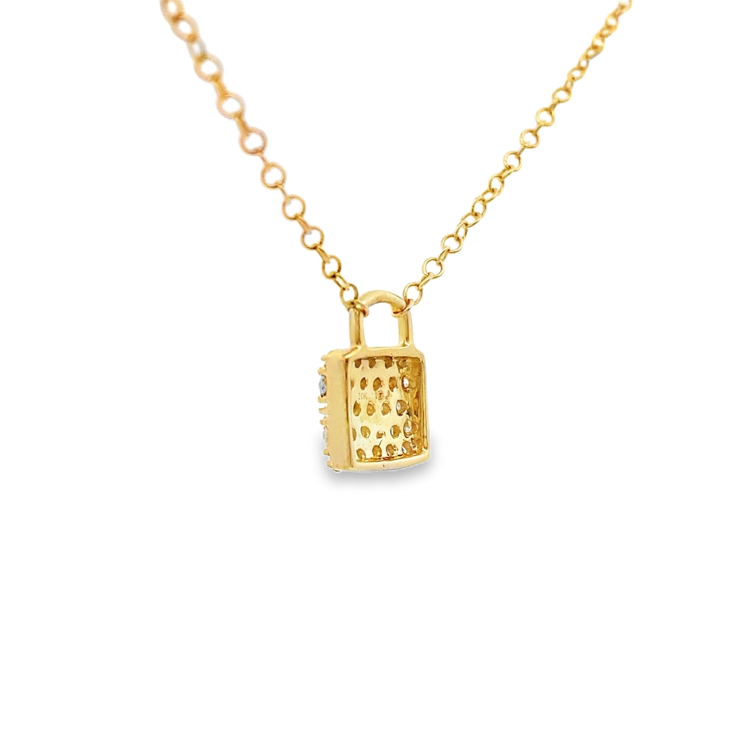Colgante de Diamante Natural de 0.20ct en Oro Amarillo de 10KT